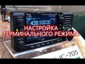 ICOM IC 705 - Настройка терминального режима DSTAR