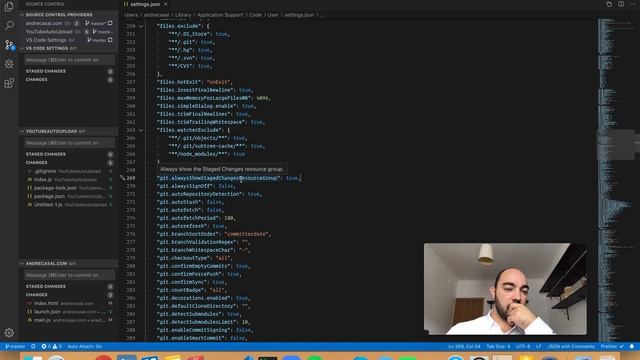 VS Code Setting: git.alwaysShowStagedChangesResourceGroup смотреть онлайн