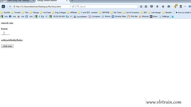 Comments in Java script  --  English 03-vlr training