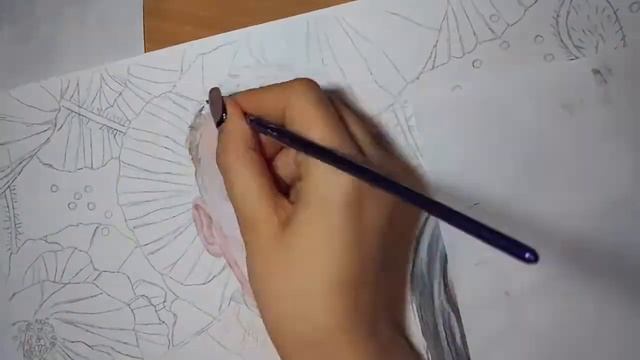 Illustration, portrait "Poppies" - watercolor/Иллюстрация, портрет "Маки" - акварель смотреть онлайн