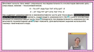 #3 Информативная часть гена начинается с | Задачи 27 на синтез белка | ЕГЭ Биология