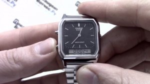 Часы Casio Illuminator AQ-230A-1D [AQ-230A-1DVEF] - видео обзор | Watch-Forum.RU