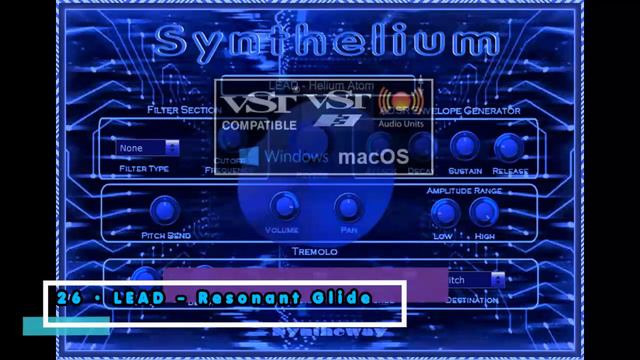Synthelium Synthesizer VST VST3 Audio Unit Leads Pads Basses Atmos EXS24 KONTAKT Apple Silicon M1 M смотреть онлайн