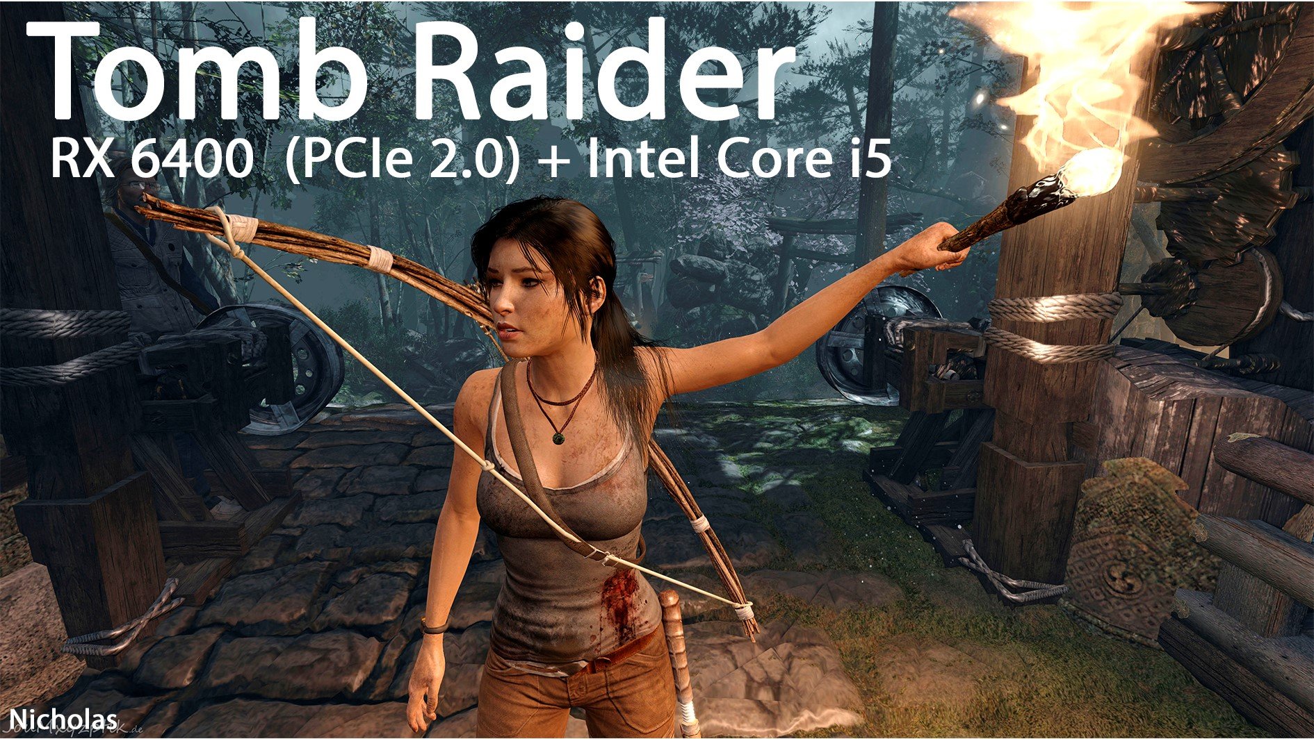 RX 6400  (PCIe 2.0) + Intel Core i5 4460 | Tomb Raider- 1080p - Ultra settings