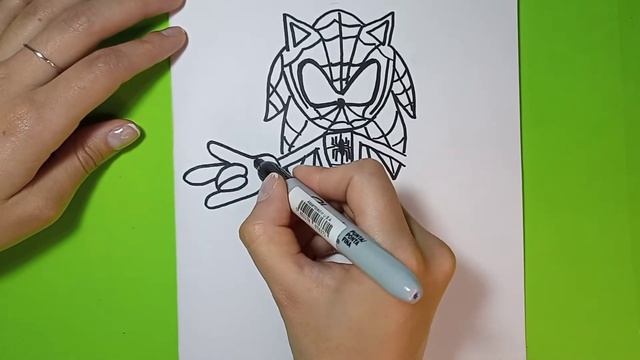 How to draw SONIC VS SPIDER MAN-? Drawing SONIC SPIDERMAN?️Cómo DIBUJAR SPIDER-MAN en Version SONIC смотреть онлайн