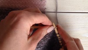 соединение полотен платочной вязки в процессе вязания