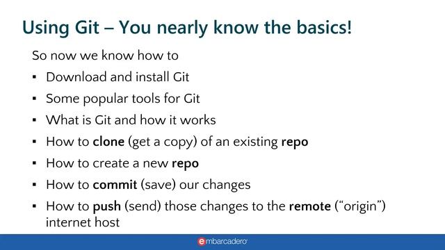 Using Git Source Code Control in Delphi and RAD Studio, feat. Ian Barker