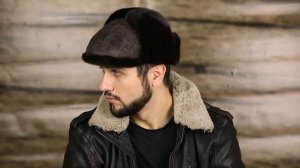 Интернет-магазин меховых шапок. Кепка низкая из меха норки и замши.