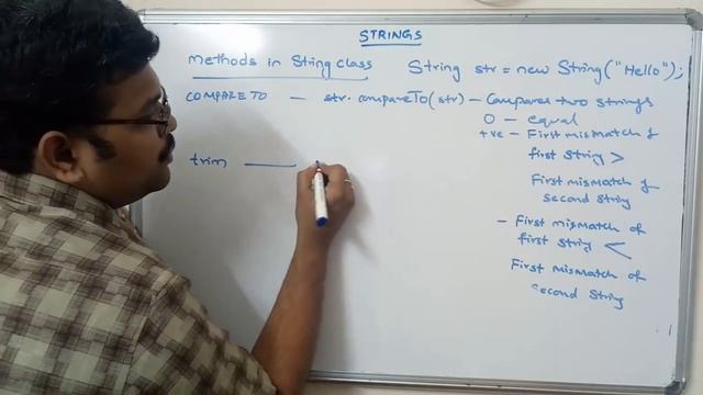 STRING CLASS & STRING METHODS - JAVA PROGRAMMING