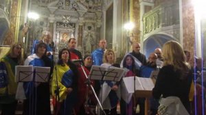 Maurilio Savona canta canzoni su Giovanni Paolo 2° col coro Jesus Christ di Trapani