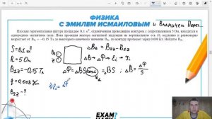 Плоская горизонтальная фигура площадью 0,1 м2, ограниченная проводящим контуром с - №30830