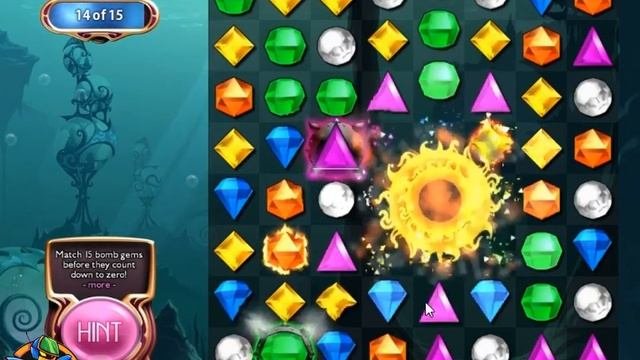 [L] Bejeweled 3 - Full Longplay: Quest Mode [720p50]