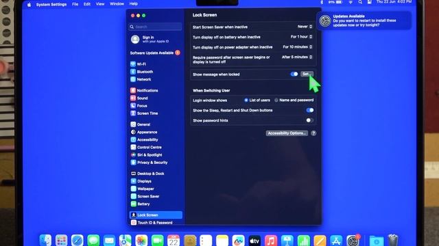How To Set Up Lock Screen Message In Macbook Air M2 2023 смотреть онлайн