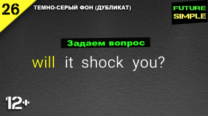 Английский язык - задаем вопрос е в будущем времени (Future simple) Занятие 26