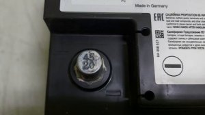 Дата изготовления аккумулятора артикул 61217604808 BMW