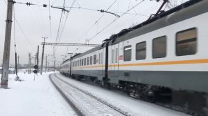 Электропоезд ЭП2Д-0059 ЦППК платформа Трикотажная