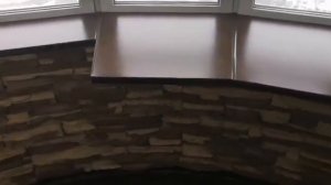 Отделка лоджии декоративным камнем. Компания "ДОНСИБ"! Декоративный камень на лоджии.