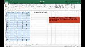 Counting in Excel(COUNT,COUNTA,COUNTBLANK,COUNTIF,COUNTIFS)