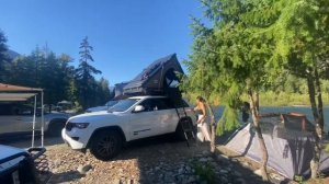 Overnight camping with the montero  with  friends ? / Hyundai KONA doing trail! ?