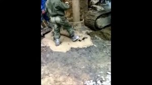 Бетонирование методом ВПТ буровая установка Wirth