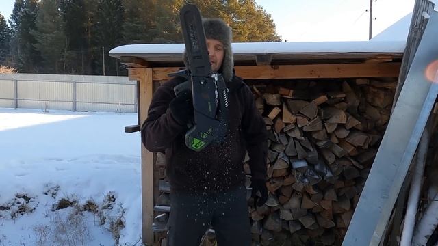 Greenworks GD40TCS 40V - преимущество электроинструмента перед бензоинструментом в хозяйстве ? смотреть онлайн