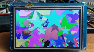 Armmite H7 running polygon fill demo code in MMBasic