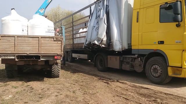 Доставка и разгрузка селитры аммиачной N34,4, производства "ЕвроХим". 17 апреля 2021 г. смотреть онлайн