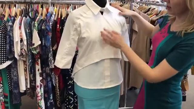 Milana Style. Блузка-рубашка 101657 (540 руб). Размеры 44 - 52. смотреть онлайн