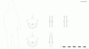 Канатный блок B. Чертёж.