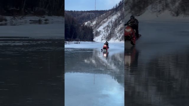 Polaris по воде #sakhasled #snowmobile #снегоход #offroad #якутия #горнаярека #тайга #сочи#sledding