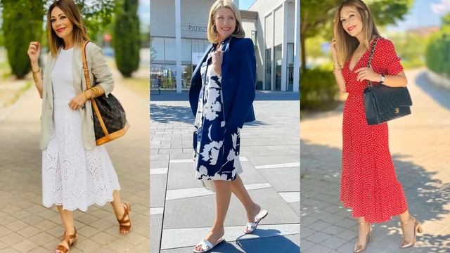 УКРАШАЮЩИЕ ПЛАТЬЯ ДЛЯ ЖЕНЩИН 50+/ШИКАРНЫЕ ОБРАЗЫ С ПЛАТЬЯМИ ВЕСНА-ЛЕТО смотреть онлайн