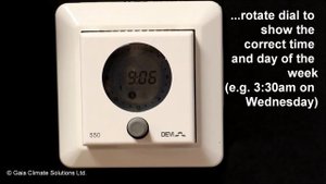 How to set up Time and Date on DEVIreg 550