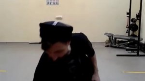 Фланкировка казачьей шашкой тренинг 29  Удары с упора, обкатка, бабочка