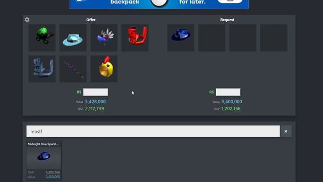 I GOT THE MIDNIGHT BLUE SPARKLE TIME FEDORA ON ROBLOX! (Roblox Trading) смотреть онлайн