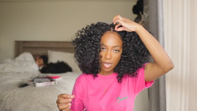 Mane Concept Bounce Curlon | Crochet Braids on TWA | Affordable Protective Styles | Angelle's Life смотреть онлайн