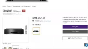 Yamaha CD-C603 CD Player Launches with CD-switching feature promising sound full of dynamics