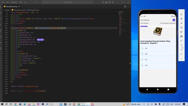 Quiz app iphone and android simple | React Native смотреть онлайн