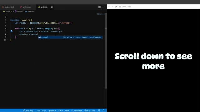 【MBAK】Scrolling | SVG animation reveal on Scroll | CSS& JavaScript #onlinetutorials