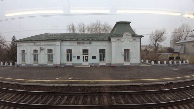 Электричка Волгоград от Заканальная до Тракторная-Пассажирская 09.12.2021, 4k Полное Видео без фиша