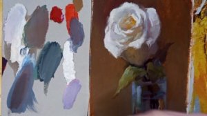 Урок 15 Часть 3 Рисуем розу в стакане с водой.Гуашь. Секреты живописи. Художник Голубев Александр