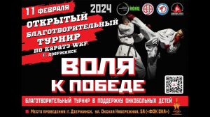 Открытый благотворительный турнир по карате WKF "Воля к победе". Финал соревнований