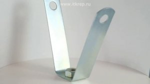 Подвес V образный М10 для профнастила с гайкой трапеция
