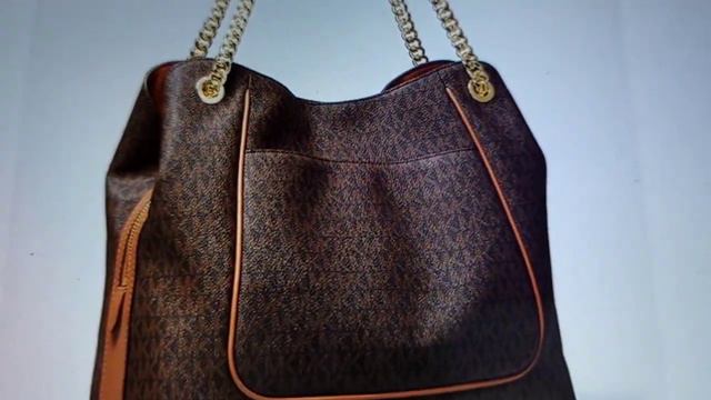 Michael Kors|Piper Large Logo Shoulder Bag/Brown Acorn смотреть онлайн