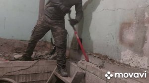 бетонный пол в гараже, ремонт пола.