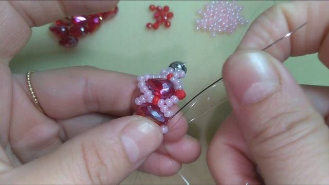 Drops crystal beads bracelet / Браслет из кристалла и бисера / Damla kristal ile bileklik yapımı / смотреть онлайн