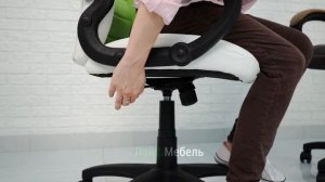 Компьютерное кресло Kadis коричневое / бежевое (Woodville) – видеообзор модели