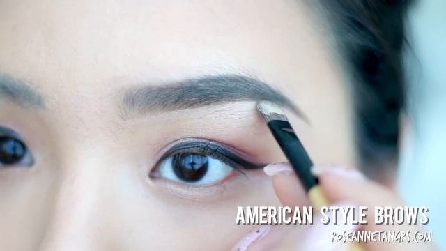 Korean Style Brows vs. American Style Brows | How to Correct Messy, Unruly Asian Eyebrows! смотреть онлайн