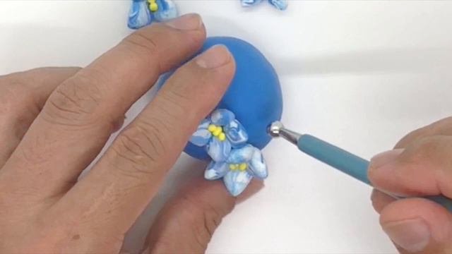 Polymer clay tutorial /How to make a HYDRANGEA смотреть онлайн