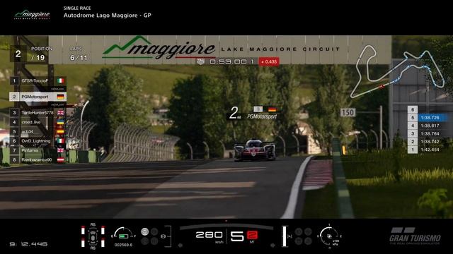 Gran Turismo™SPORT Daily Race 1019 Lago Maggiore Toyota TS050 Hybrid Broadcast смотреть онлайн