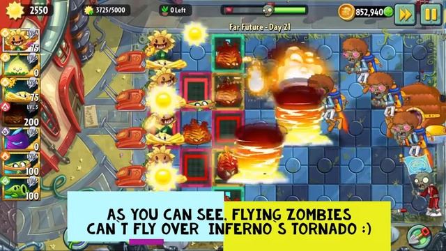 PvZ 2 | Inferno vs Jester and flying jetpack zombies. Will it send back or will it fly over Inferno смотреть онлайн